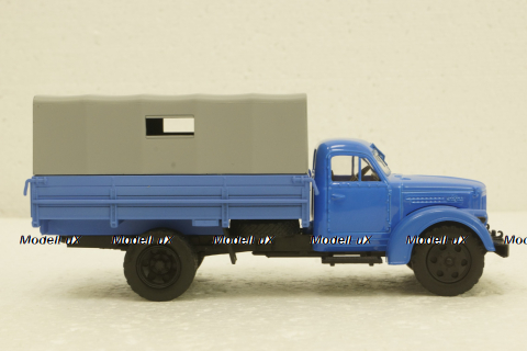 УралЗис-355М, борт с тентом, голубой, АвтоИстория 1:43