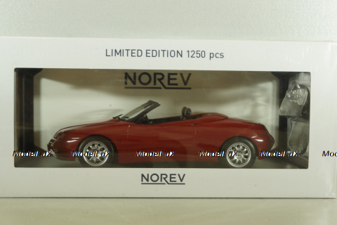 Alfa Romeo Spider 1999, red, 187852, Norev 1:18