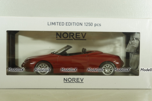 Alfa Romeo Spider 1999, red, 187852, Norev 1:18