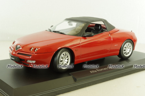 Alfa Romeo Spider 1999, red, 187852, Norev 1:18