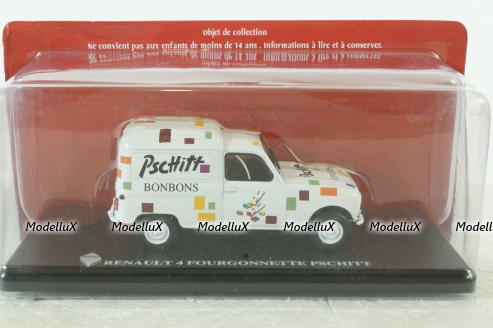 Renault R4 Van Fourgonnette Pschitt 1962, Hachette 1:43