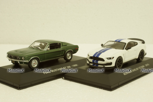 Ford Mustang GT390 + Ford Mustang Shelby GT350R (2016), Ford Mustang Collection #1, 1:43 Набор!