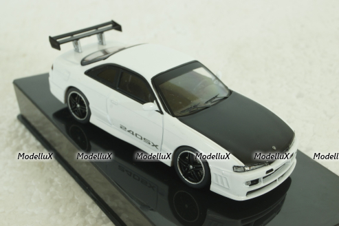 Nissan 240SX 1997, white, CLC552, IXO 1:43
