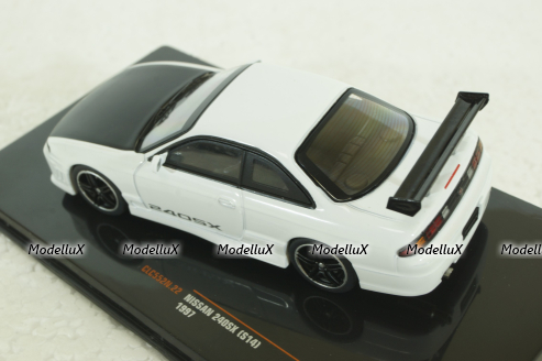 Nissan 240SX 1997, white, CLC552, IXO 1:43
