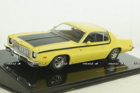 Plymouth Road Runner 1975, yellow, CLC541, IXO 1:43