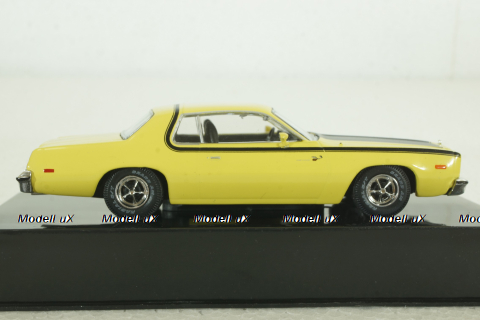 Plymouth Road Runner 1975, yellow, CLC541, IXO 1:43