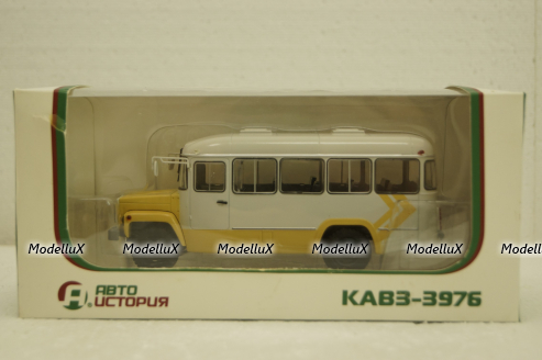Кавз-3976, бежевый/серый, АвтоИстория 1:43