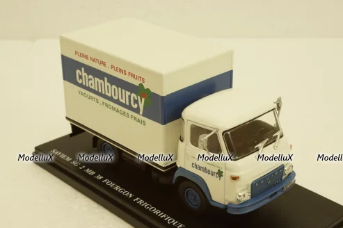Saviem SG 2 MB 38 Fourgon frigorifique Chambourcy (1969), Hachette 1:43