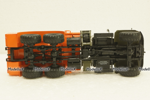 Краз-255Б АЦ-8,5, бензовоз, Хаки/оранжевый, АвтоИстория 1:43