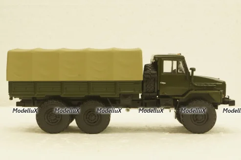 Урал-4322, борт с тентом, АвтоИстория 1:43
