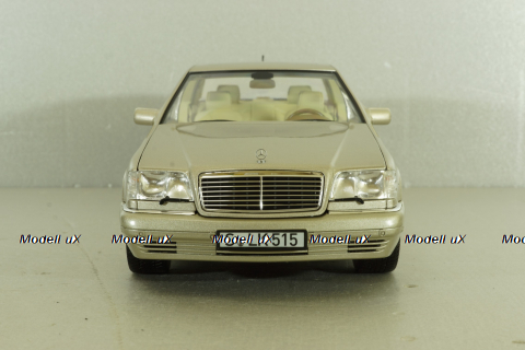 Mercedes S600 (W140) 1997 champagne-silver, 183723, Norev 1:18