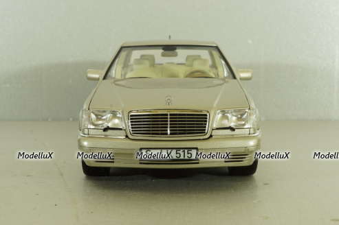 Mercedes S600 (W140) 1997 champagne-silver, 183723, Norev 1:18