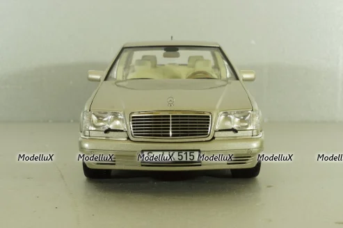 Mercedes S600 (W140) 1997 champagne-silver, 183723, Norev 1:18