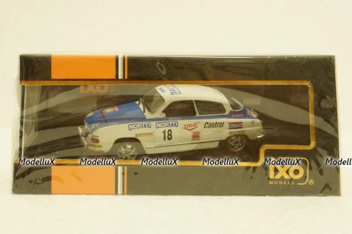 Saab 96 V4, No.18, 1000 Lakes Rally, J.Vilkas/J.Soini, 1976, RAC378B, IXO 1:43