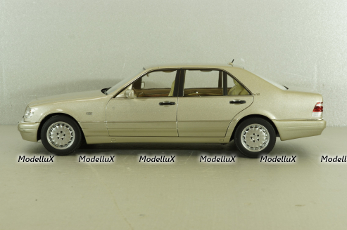 Mercedes S600 (W140) 1997 champagne-silver, 183723, Norev 1:18