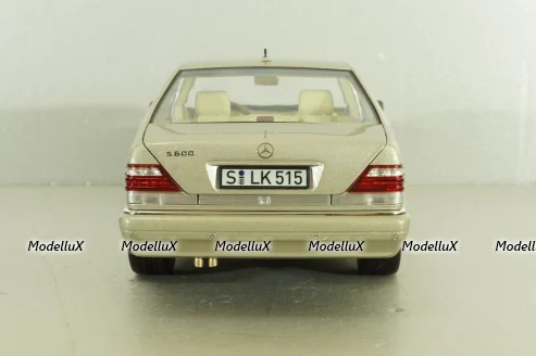 Mercedes S600 (W140) 1997 champagne-silver, 183723, Norev 1:18