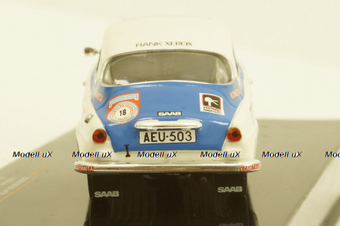 Saab 96 V4, No.18, 1000 Lakes Rally, J.Vilkas/J.Soini, 1976, RAC378B, IXO 1:43