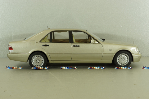 Mercedes S600 (W140) 1997 champagne-silver, 183723, Norev 1:18
