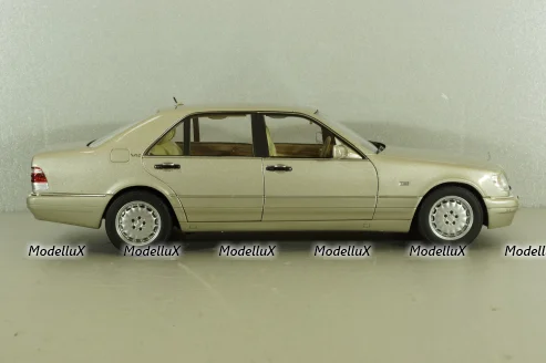 Mercedes S600 (W140) 1997 champagne-silver, 183723, Norev 1:18