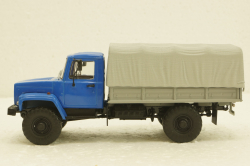 Газ-3308, борт с тентом, АвтоИстория 1:43