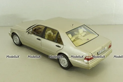 Mercedes S600 (W140) 1997 champagne-silver, 183723, Norev 1:18