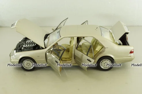Mercedes S600 (W140) 1997 champagne-silver, 183723, Norev 1:18