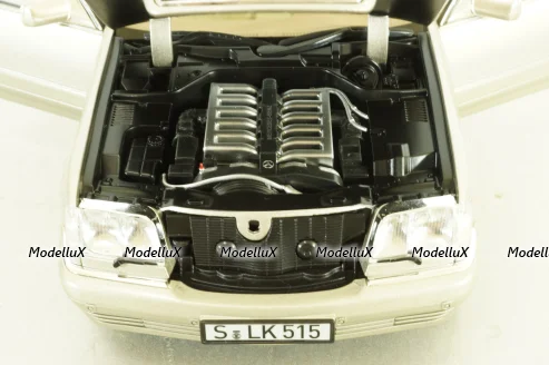 Mercedes S600 (W140) 1997 champagne-silver, 183723, Norev 1:18