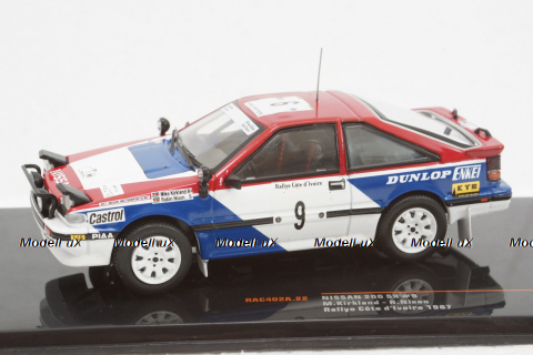 Nissan 200 SX No.9 Rallye Cote d Ivoire, H.Kirkland/R.NIxon 1987, RAC402A, IXO 1:43