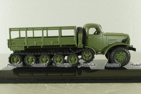 Зис-153 полугусенечный бортовой, хаки, TruckTyr 1:43