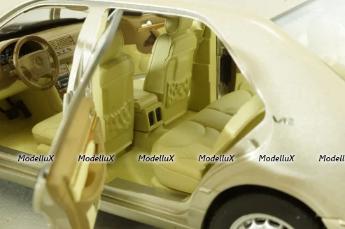 Mercedes S600 (W140) 1997 champagne-silver, 183723, Norev 1:18