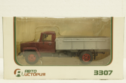 Газ-3307, бордо/серый, АвтоИстория 1:43