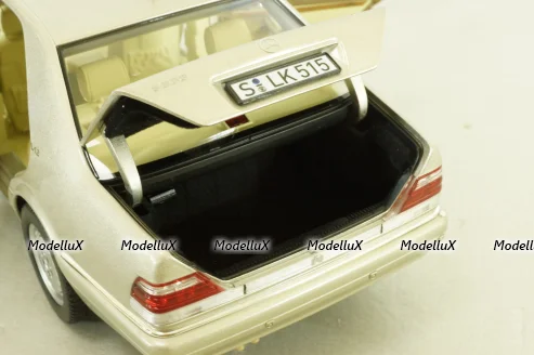 Mercedes S600 (W140) 1997 champagne-silver, 183723, Norev 1:18