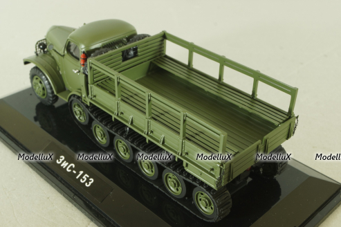 Зис-153 полугусенечный бортовой, хаки, TruckTyr 1:43