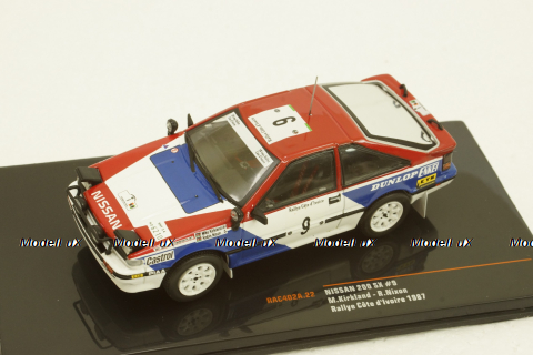 Nissan 200 SX No.9 Rallye Cote d Ivoire, H.Kirkland/R.NIxon 1987, RAC402A, IXO 1:43