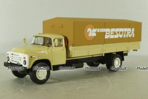 Зил-130ГУ длиннобазный с тентом, бежевый, TruckTyr 1:43