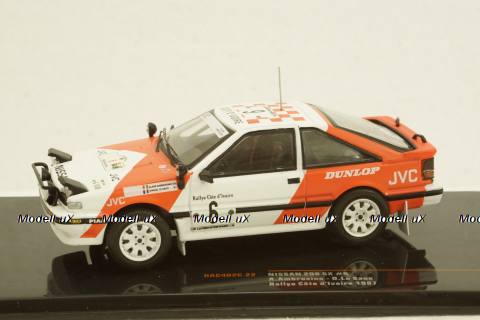 Nissan 200 SX No.6 Rallye Cote d Ivoire A.Ambrosino/D.Le Saux - 1987, RAC402C, IXO 1:43