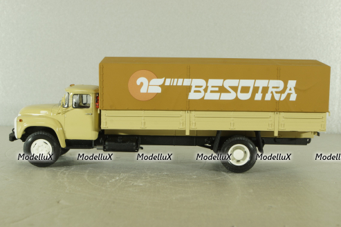 Зил-130ГУ длиннобазный с тентом, бежевый, TruckTyr 1:43
