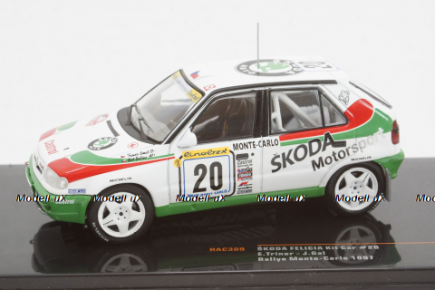 Skoda Felicia Kit Car, No.20, Rallye Monte Carlo 1997 E.Triner/J.Gal, RAC389, IXO 1:43