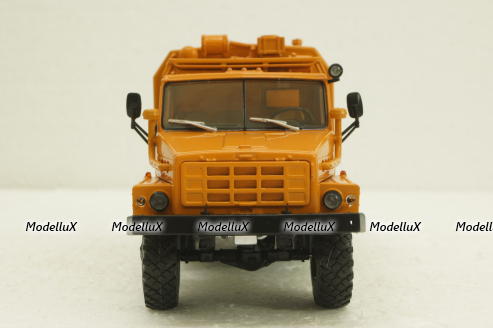 Урал-4322 Кунг, оранжевый, АвтоИстория 1:43