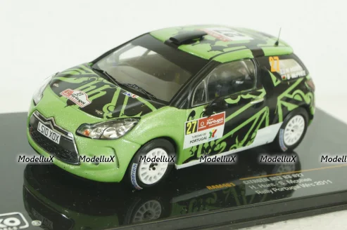 Citroen DS3 R3 #27 Rally Portugal IRC 2011, green, RAM461, IXO 1:43