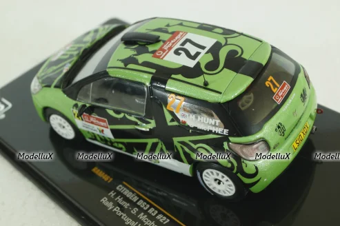 Citroen DS3 R3 #27 Rally Portugal IRC 2011, green, RAM461, IXO 1:43