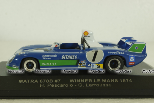 Matra 670 B  LM 74 Winner, LM1974, IXO 1:43