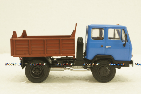 Каз-ММЗ-4502,  синий/коричневый, АвтоИстория 1:43