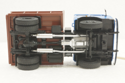 Каз-ММЗ-4502,  синий/коричневый, АвтоИстория 1:43