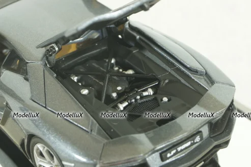 Lamborghini Aventador LP700-4 2011, metallic grey, 54646, AutoArt 1:43