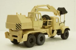 Краз-255Б ЭОВ-4421, Экскаватор бежевый, Н740, Наш Автопром 1:43