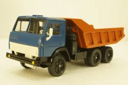 Камаз-5511, самосвал, синий/оранжевый, Арек  1:43