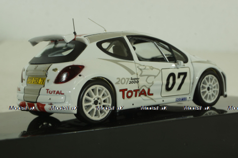 Peugeot 207 S2000 #007 Presentation version 2007, white, RAM278, IXO 1:43