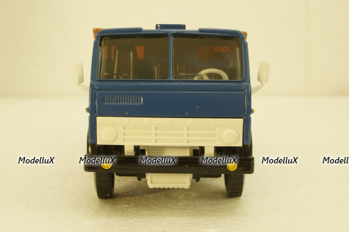 Камаз-5511, самосвал, синий/оранжевый, Арек  1:43