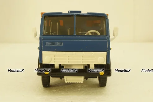 Камаз-5511, самосвал, синий/оранжевый, Арек  1:43